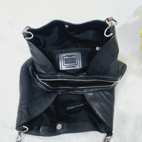 Coach Black Leather Shoulder Bag - Picture 11 of 16